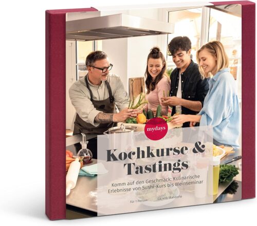 mydays Geschenkbox Kochkurse & Tastings, Erlebnis-Gutschein für 1 Person